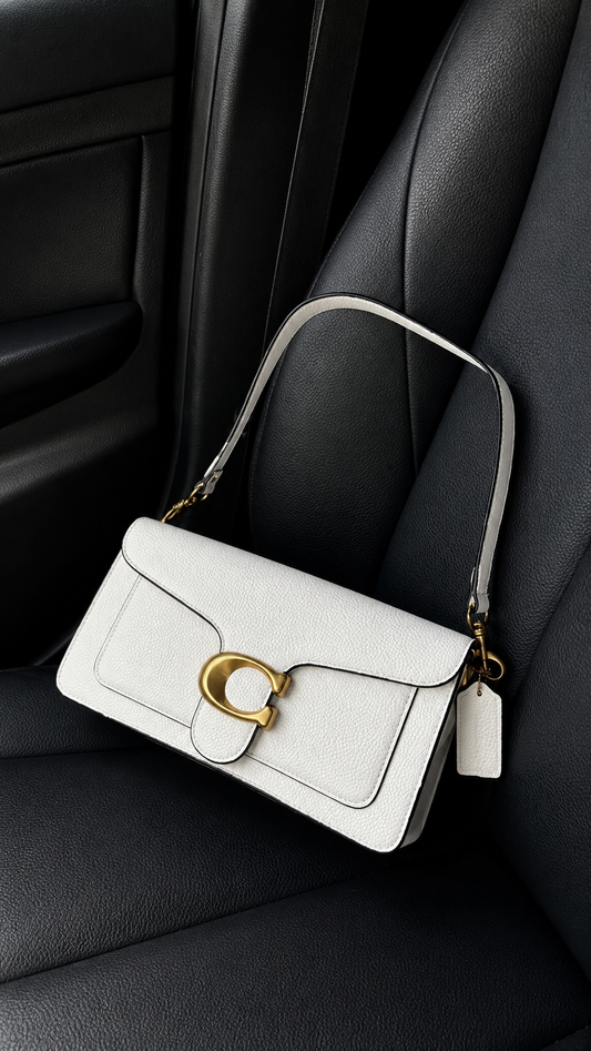 Classic White Shoulder Bag