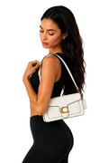 Classic White Shoulder Bag